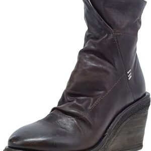 AS 98 Tremont Wedge Leather Boot in Nero